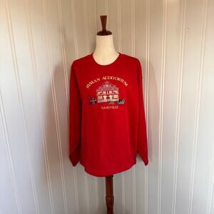 Vintage 90s Red Holiday Sweater L